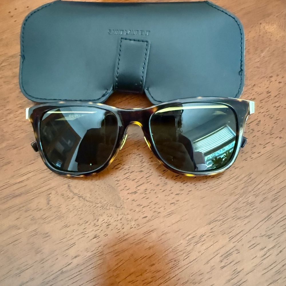 Saint Laurent Tortoise Frame Sunglasses